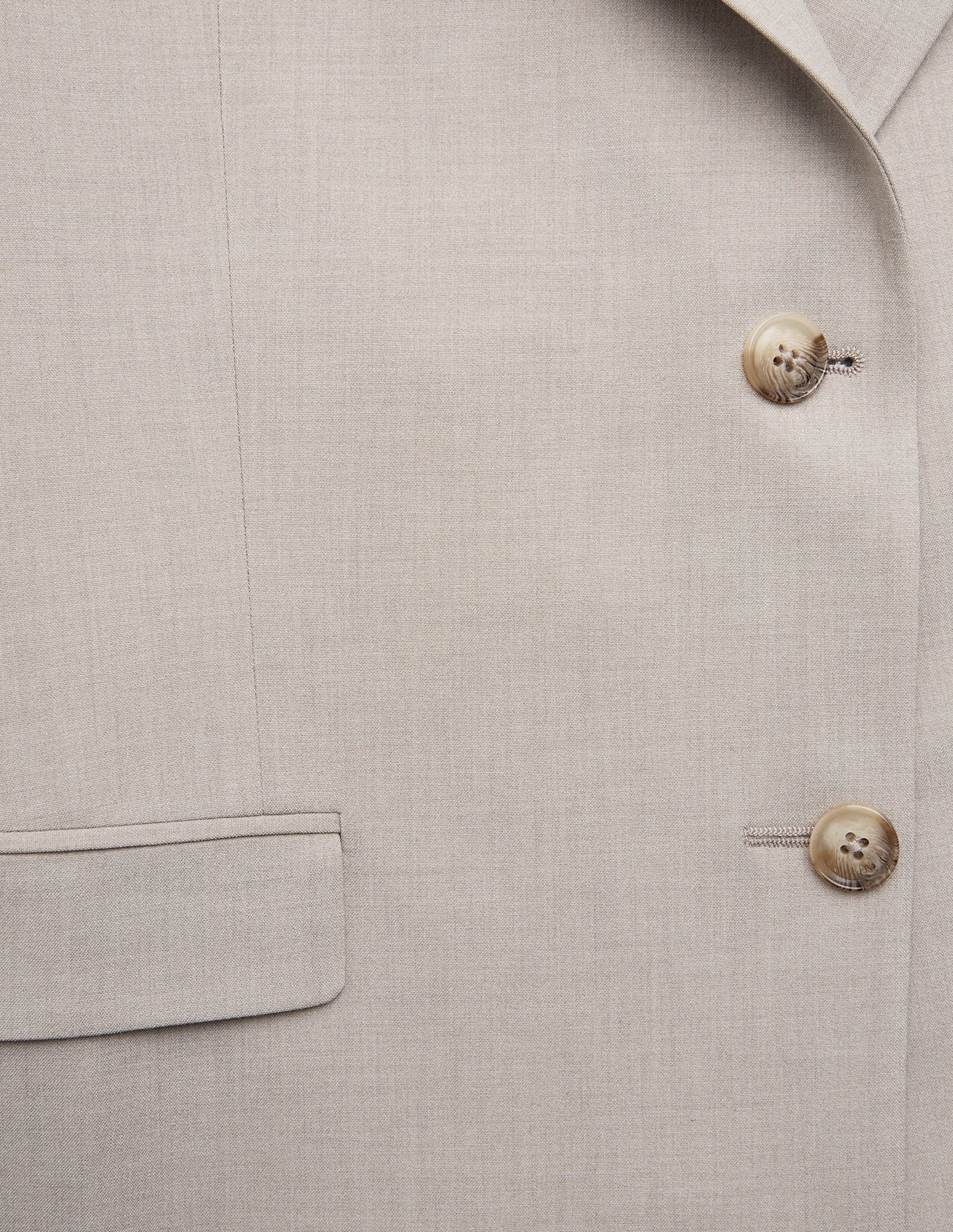 Women Ease Blazer Vanilla Melange